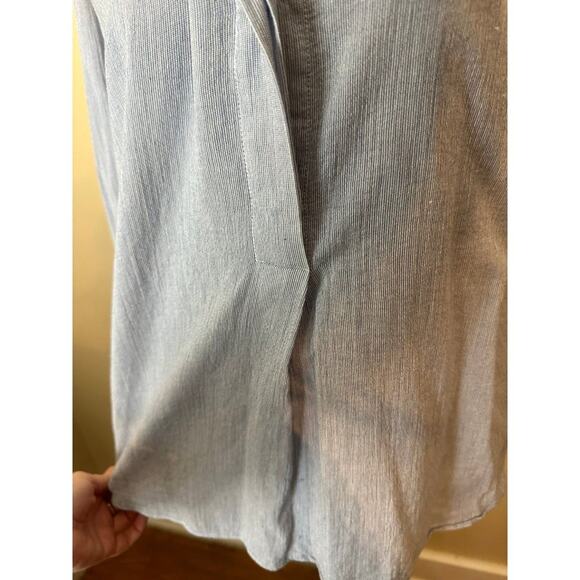 ELIZABETH and JAMES Women’s Casual Button Down Shirt BLOUSE Long Sleeve Medium - Picture 3 of 6